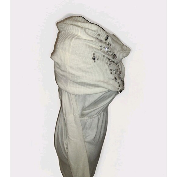 Victoria Secret Women's Sweater Dress Rhinestone Sparkle Cowl Neck Sz M - Picture 8 of 13